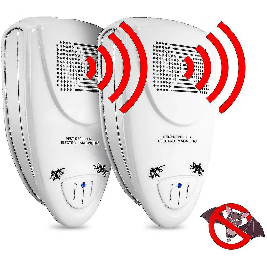 Ultrasonic Bat Repellent - Get Rid Of Bats In 72 Hours2pcs-white-eu