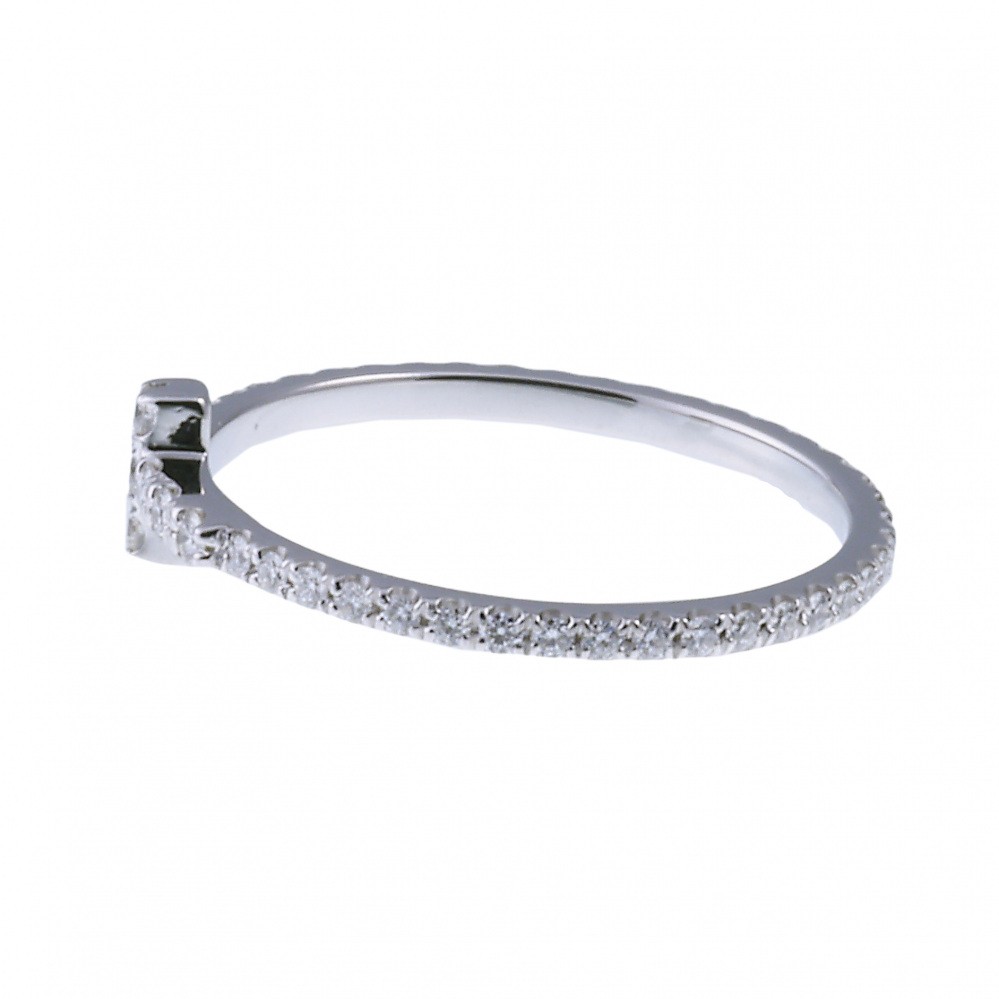 Tiffany & Co. Tiffany T Wire Eternity Ring 18K White Gold Diamond
