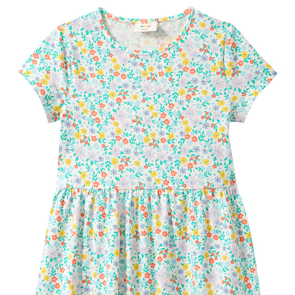 Famy Mädchen Kleid mit Allover-Muster