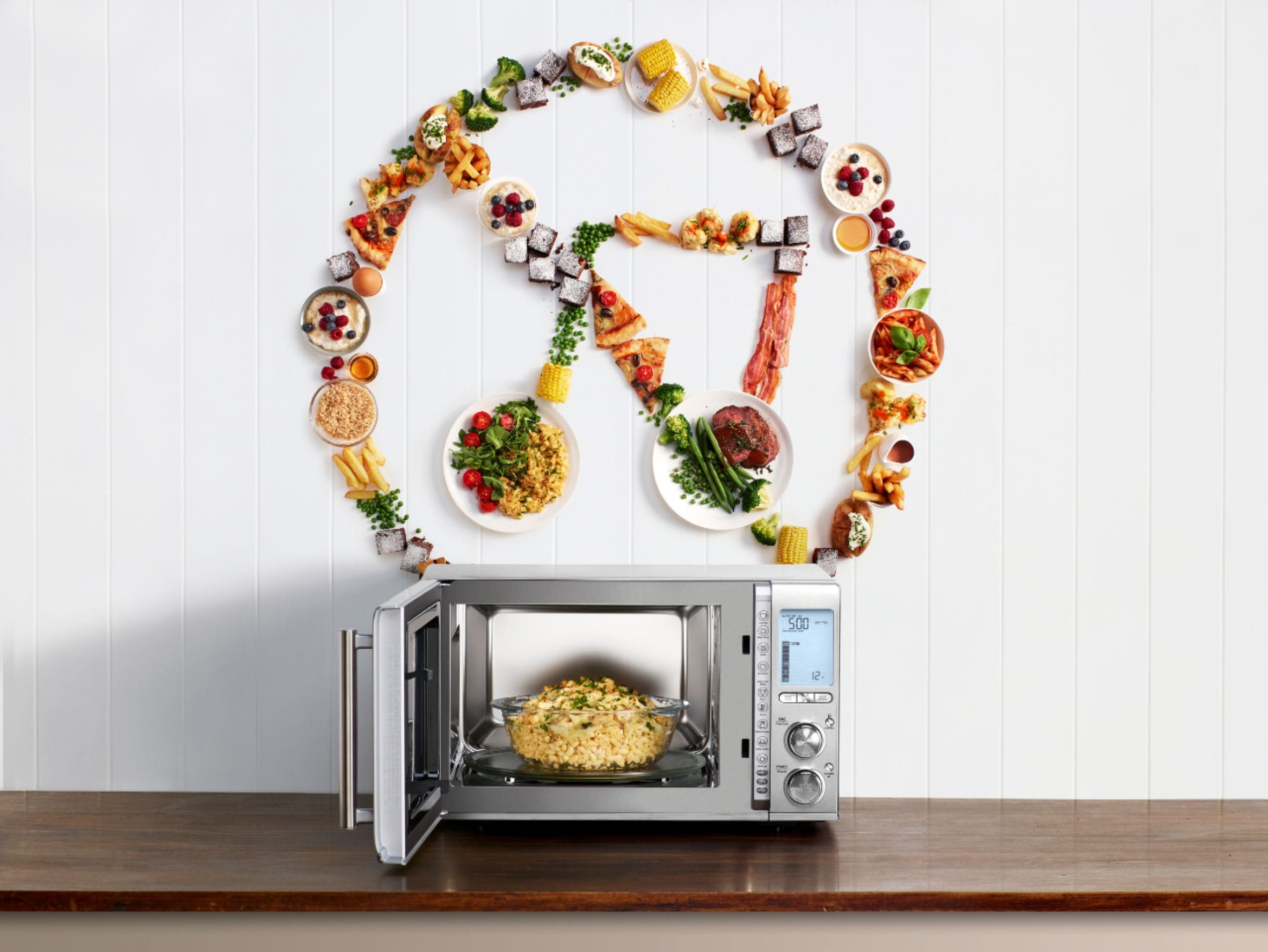 Breville - the Smooth Wave™ 1.2 Cu. Ft. Microwave - Stainless steel