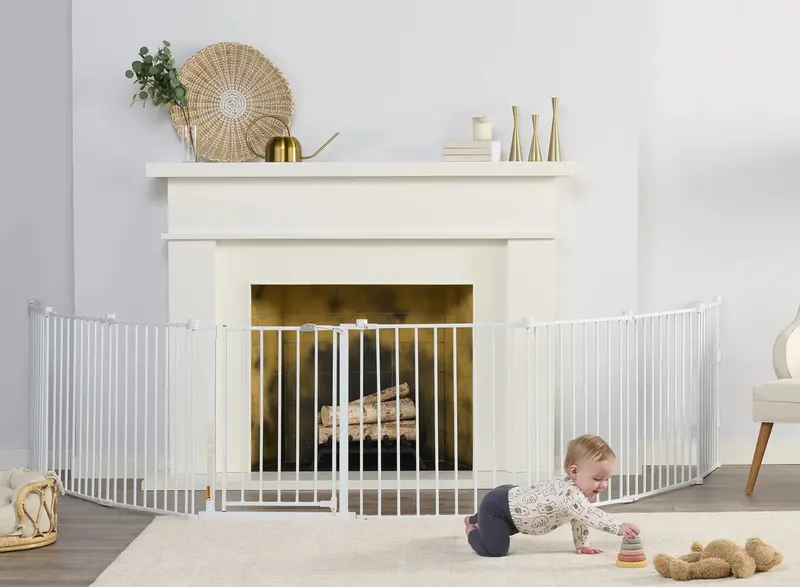 Regalo Super Wide Adjustable Baby Gate – 192-Inch Expandable Play Yard & Safety Barrier
