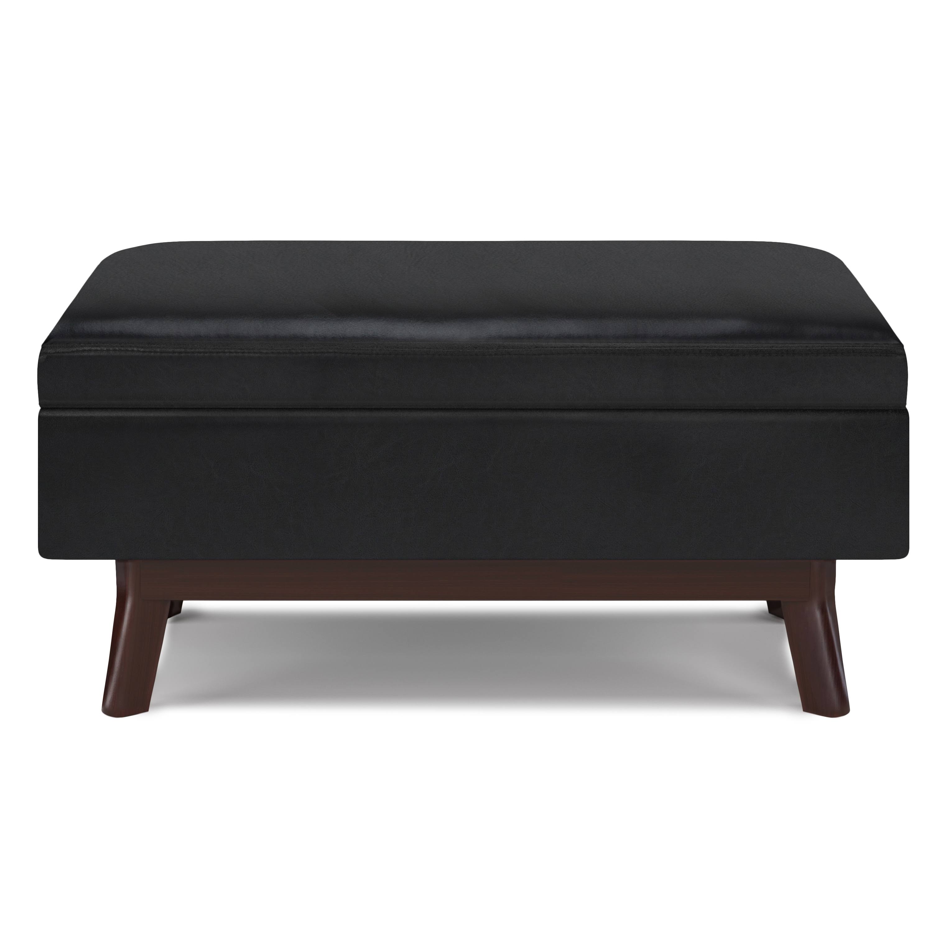 Wyndenhall Ethan Mid Century Modern Rectangle Table Ottoman - 34x22W x 26x22D x 18.5x22H - Natural
