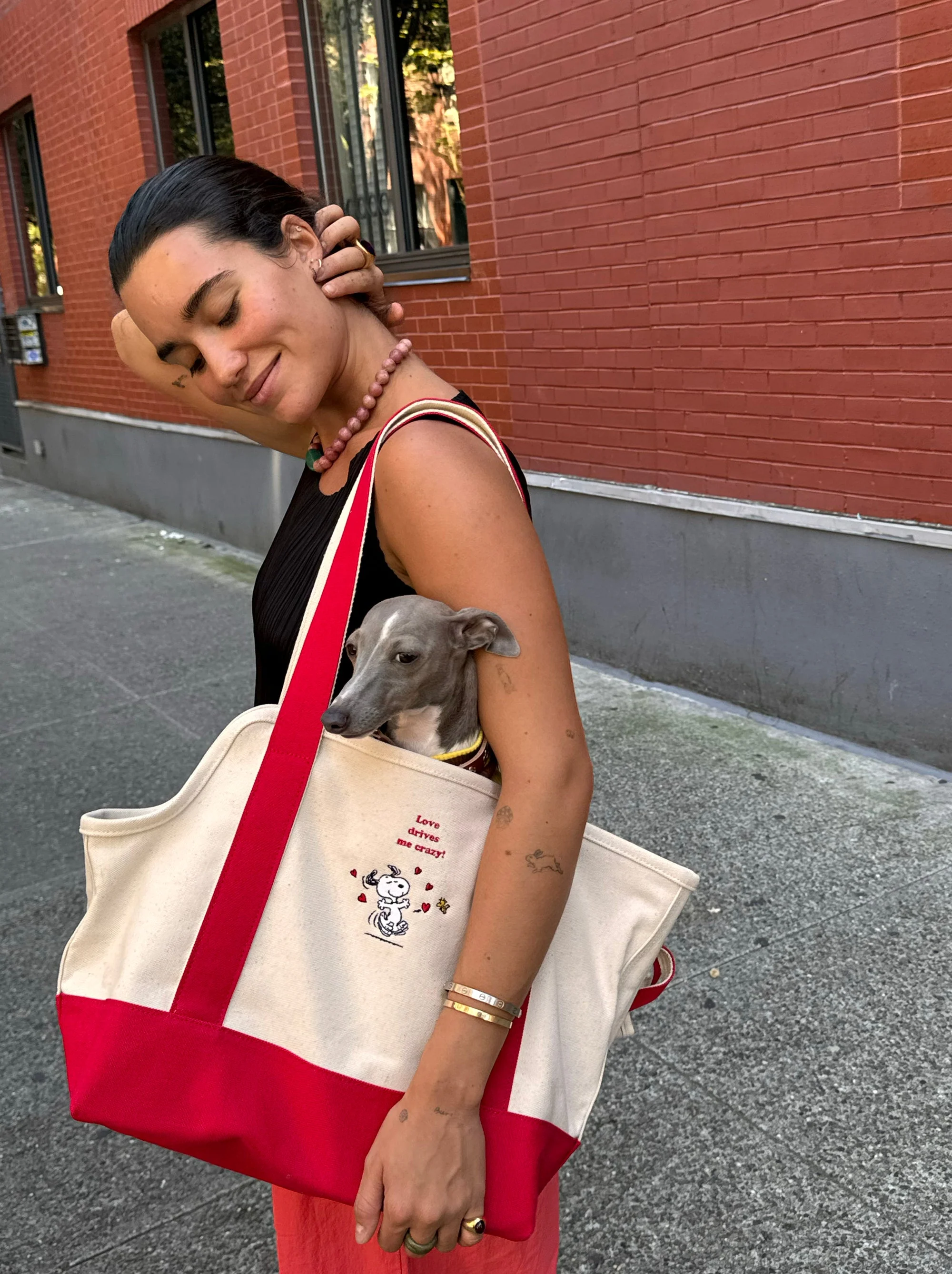 Love Drives Me Crazy Canvas Tote - PEANUTS