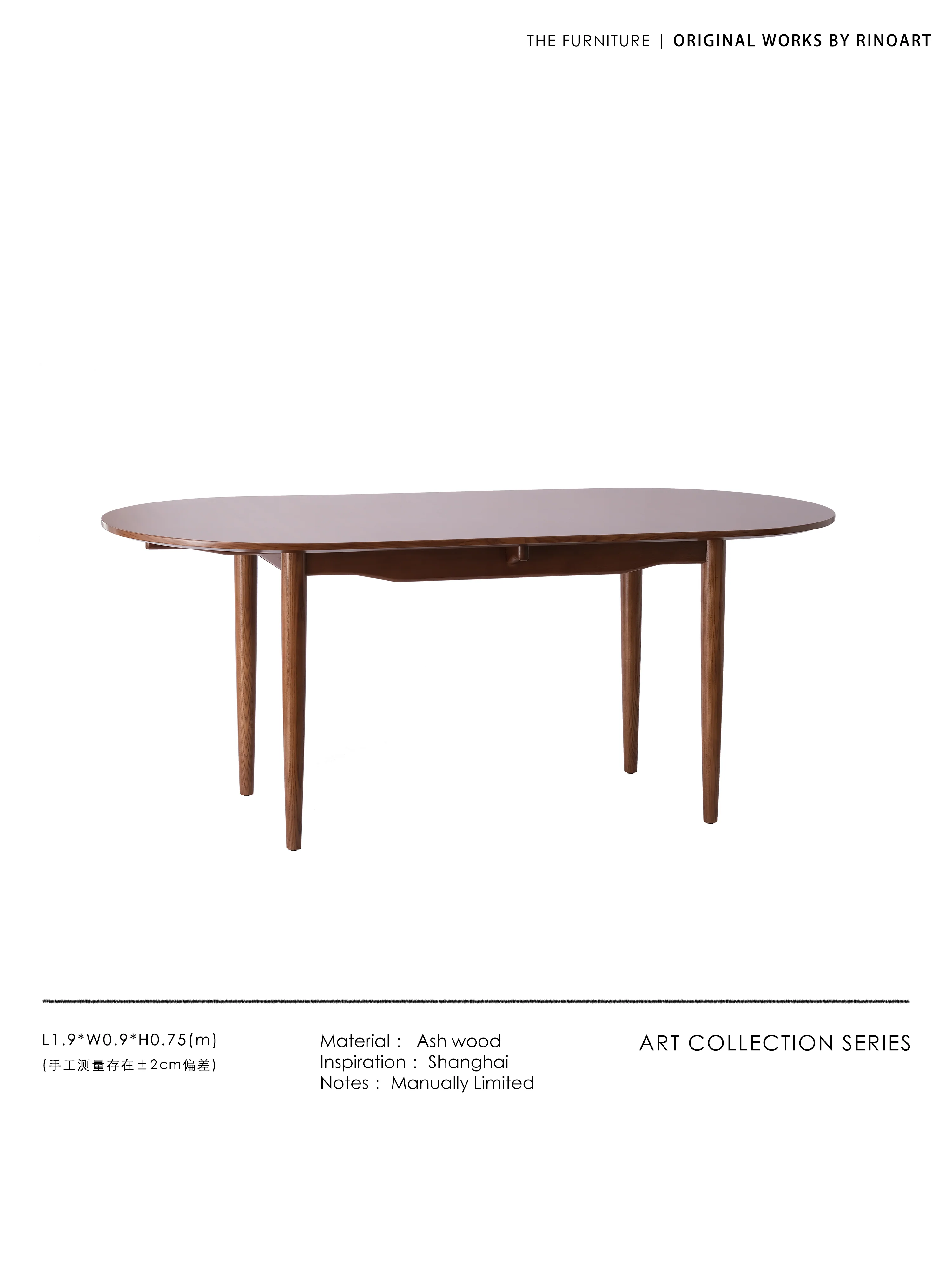YA023 (Table) - Italian White Waxwood Dining Table / Work Table Integrated Multi-person Living Room Dining Room Long Table New Chinese Dining Table