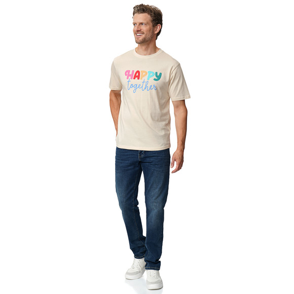 Famy Herren T-Shirt mit Message-Print