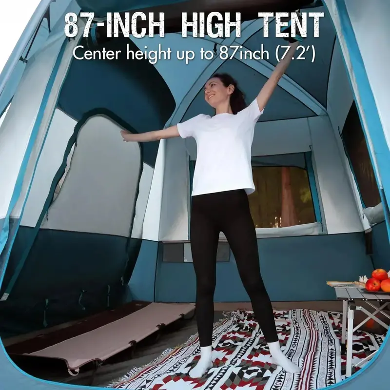 Portal 5-Person SUV Tent with Porch – 2-in-1 Trunk-Mounted Camping Tent, Windproof and Water-Resistant