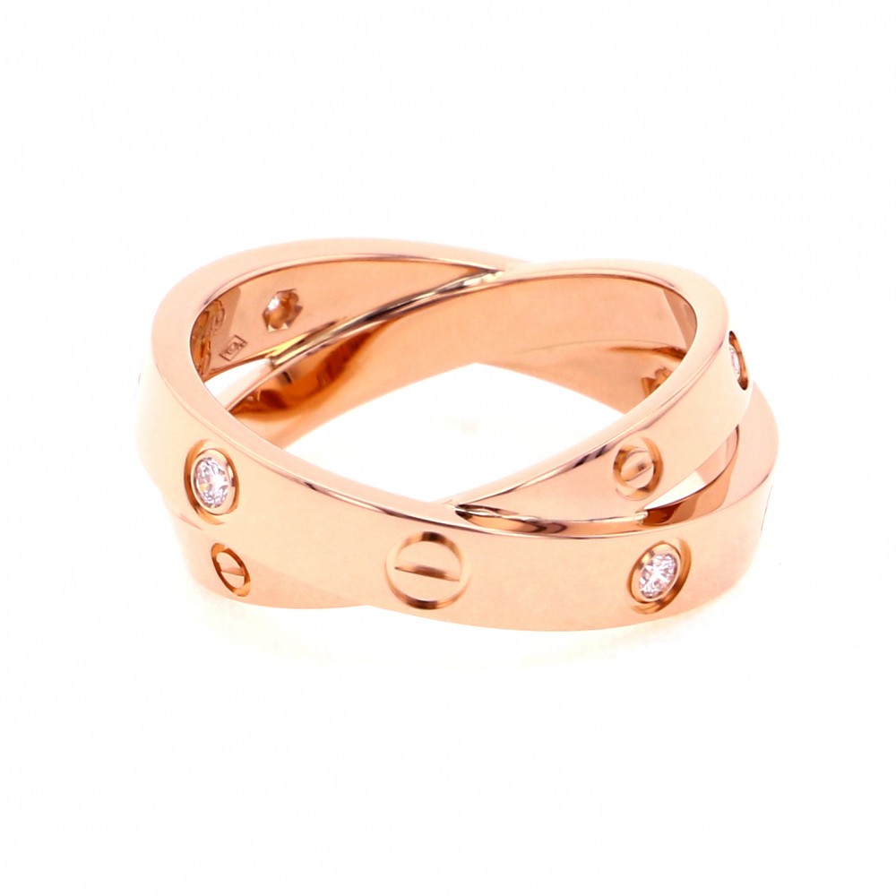 Cartier Be Love #49 Ring 18K Rose Gold Diamond