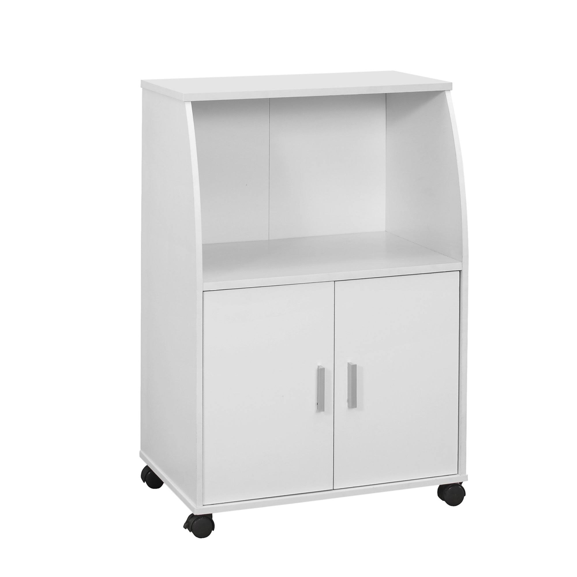 Dark Taupe Particle Board Laminate Kitchen Cart