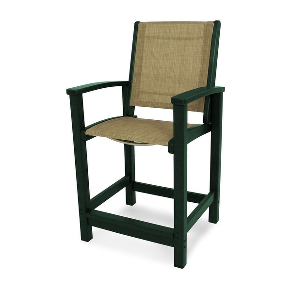 POLYWOOD Coastal Counter Chair