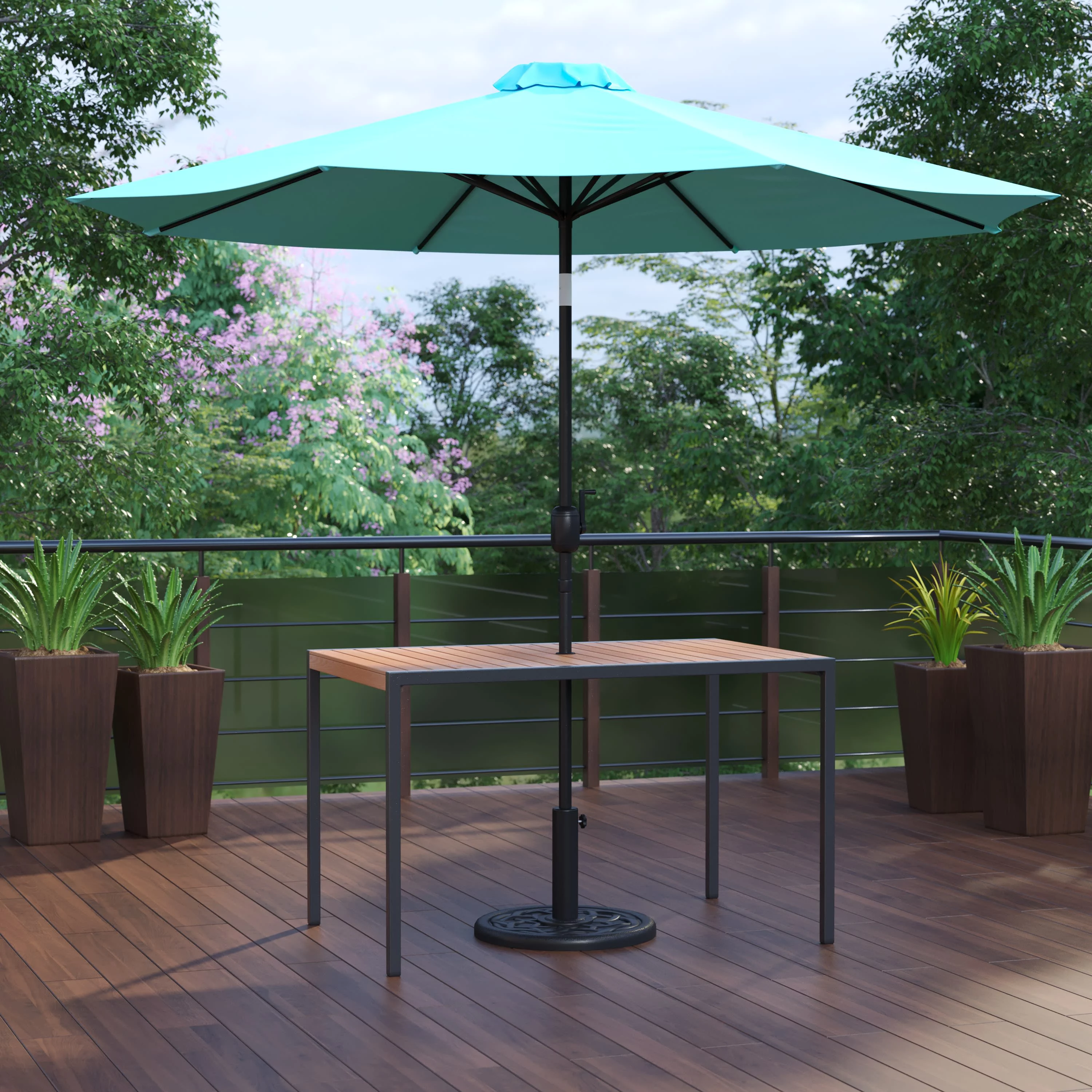 BizChair 3 Piece Outdoor Patio Table Set - 30