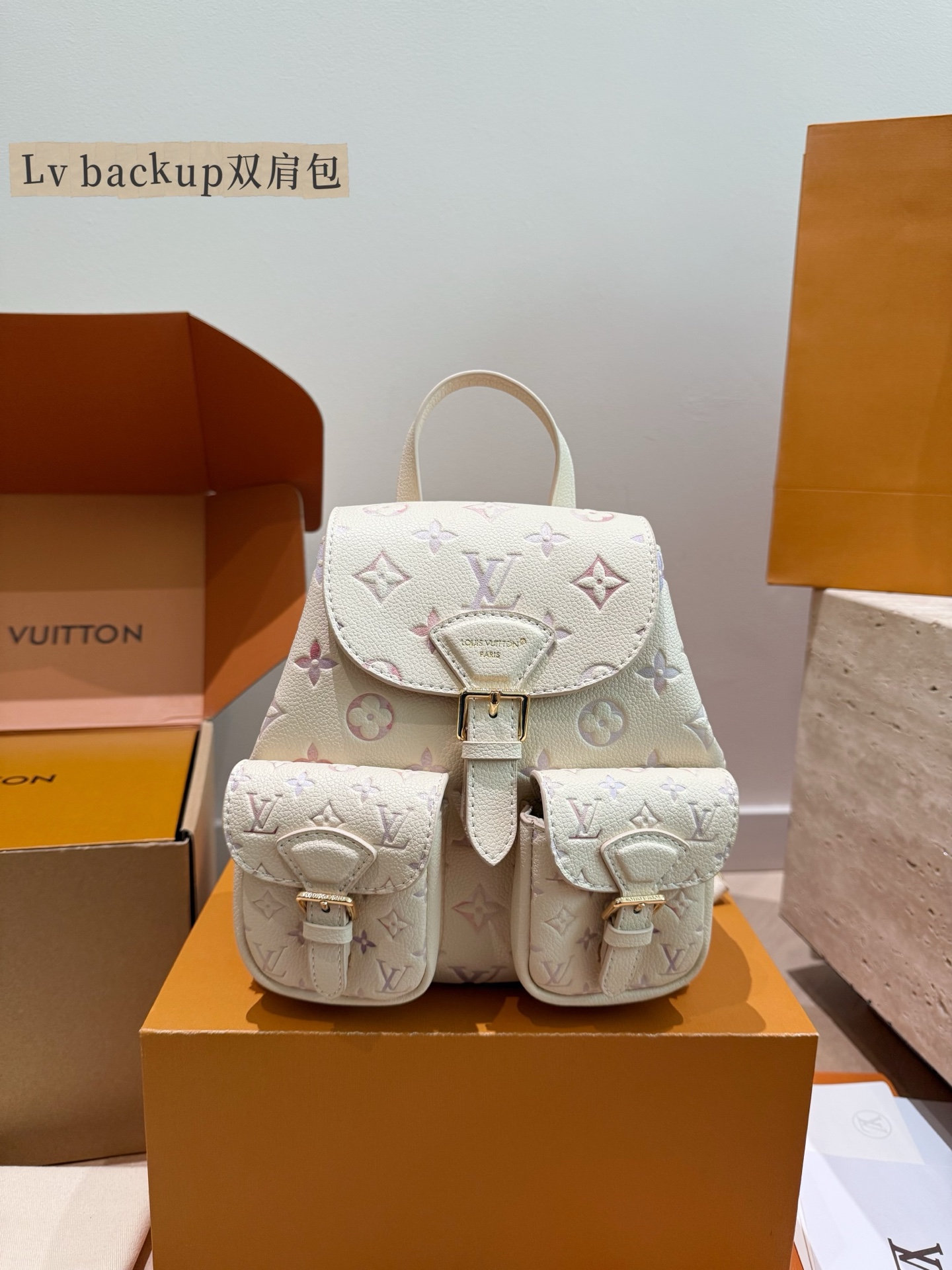 LV Backup Embossed Mini Backpack - cnluxepick