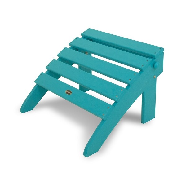 POLYWOOD Classic Outdoor Adirondack Chair Folding Ottoman
