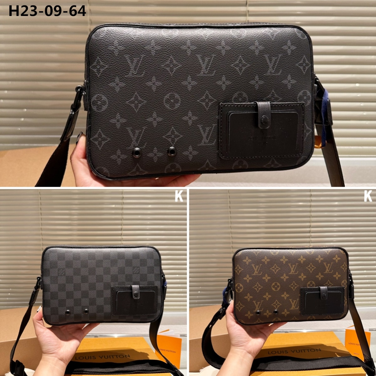 Louis Vuitton Alpha Messenger Monogram Black 27Cm