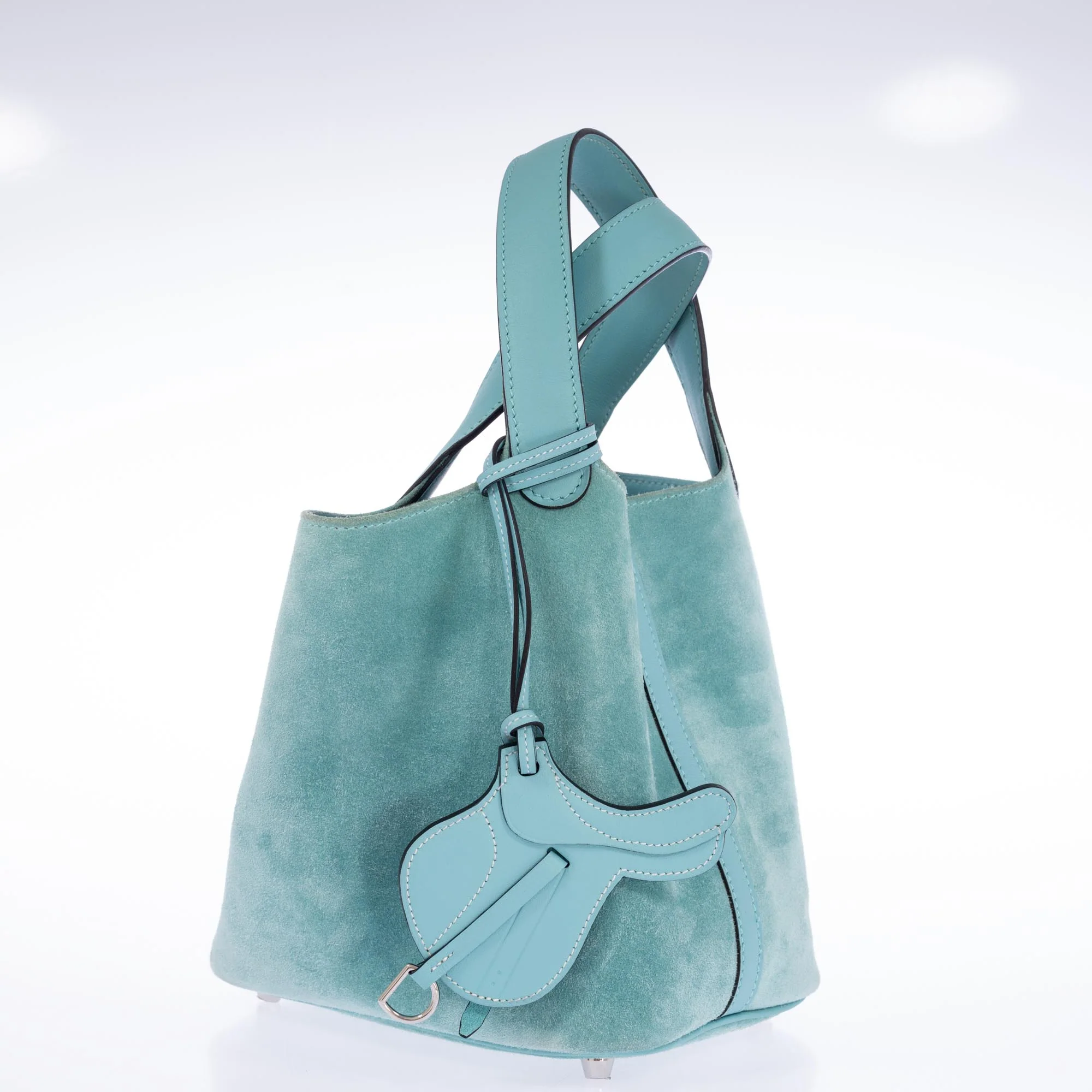 Hermès Picotin Lock Touch 18 PM Bleu Atoll Veau Doblis and Swift