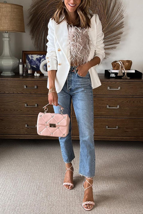 Double Breasted Blazer JacketClistos