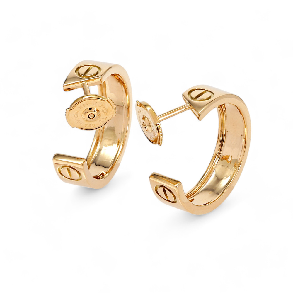 Cartier Love Earrings 18K Yellow Gold B8022500