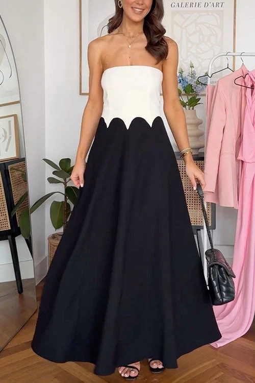 Strapless Tiered Maxi DressClistos
