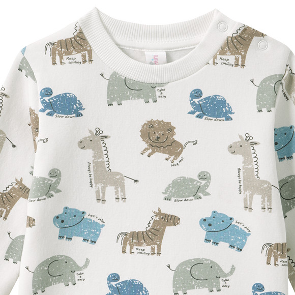 Topomini Baby Sweatshirt mit Tier-Prints