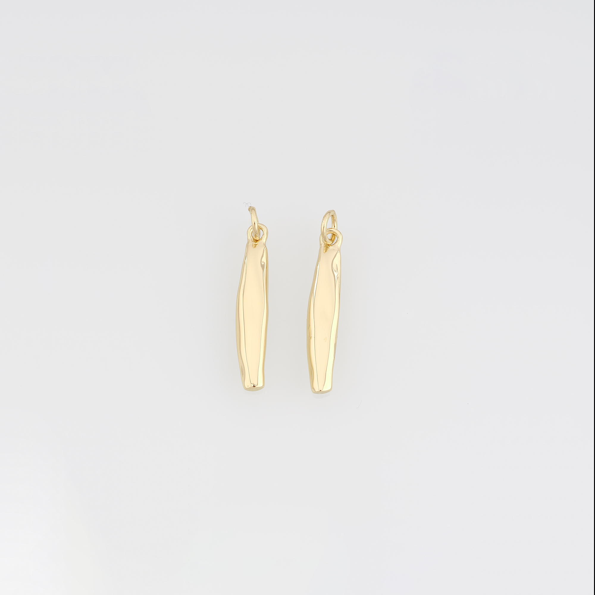 18K Gold Filled Geometric Pendant,Geometric Charm Earrings Necklace for DIY Jewelry Making Supply
