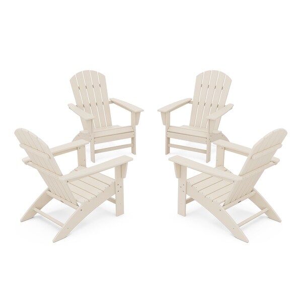 POLYWOOD Nautical 4Piece Adirondack Conversation Set