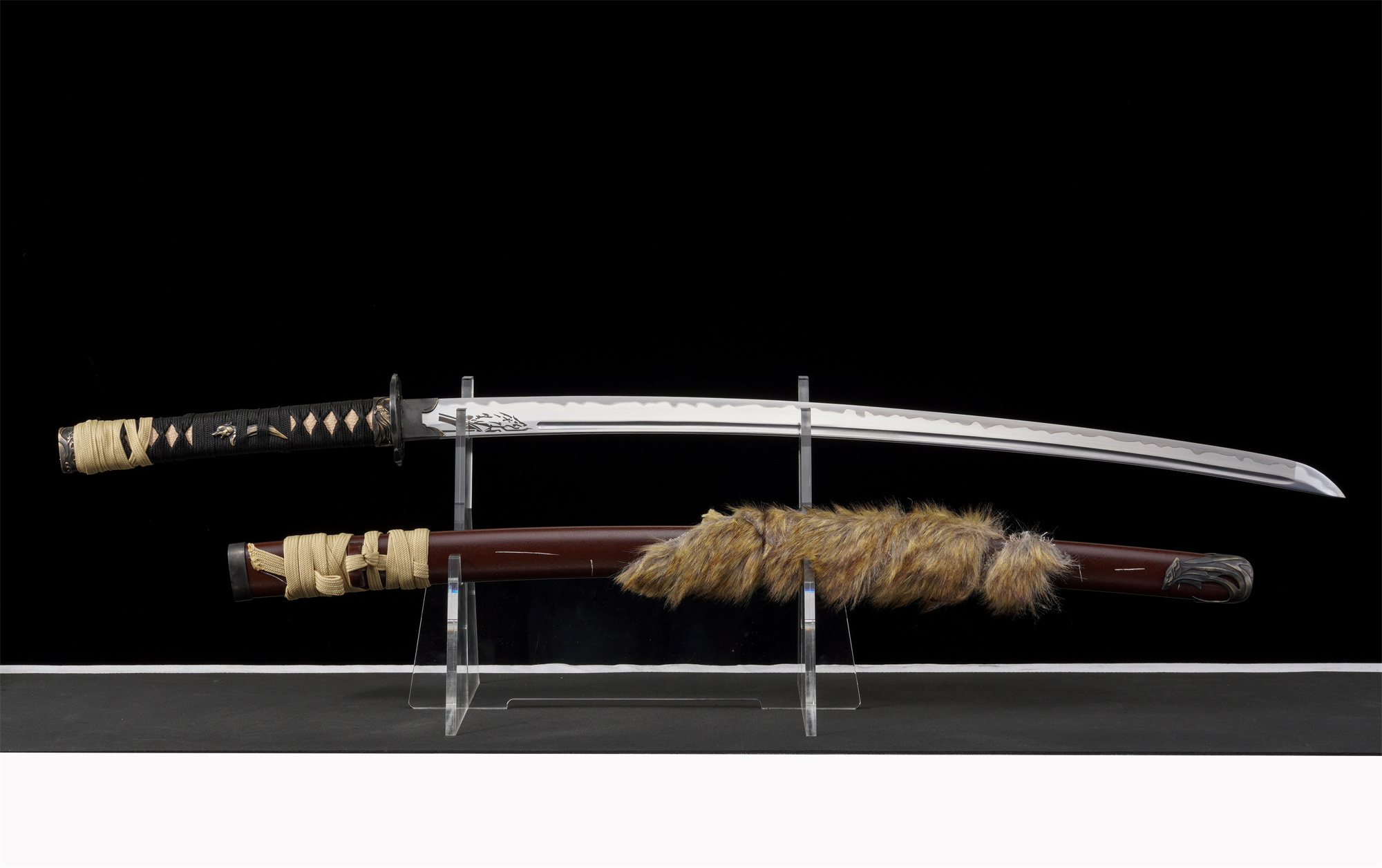 Ghost of Yotei Katana – Wolf Blade, Manganese Steel, Full Tang