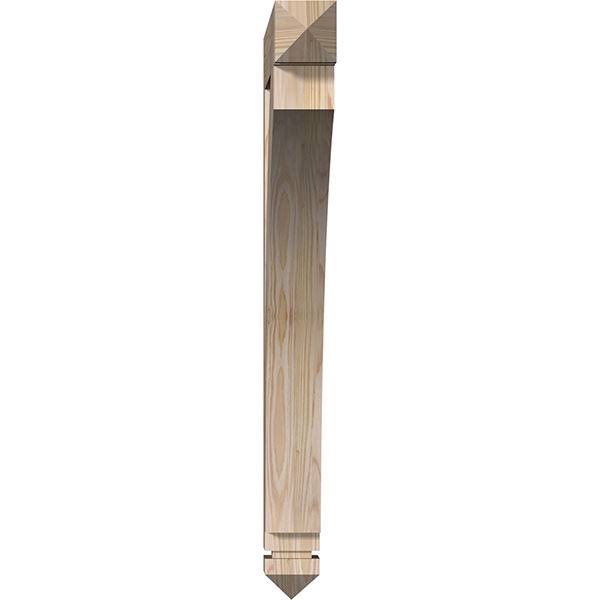 Ekena Millwork BKT04X28X36THR03SDF 3 1/2x22W x 28x22D x 36x22H Thorton Arts u0026 Crafts Smooth BRACKET, Douglas Fir
