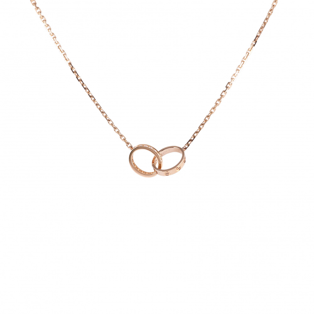 Cartier Love Necklace 18K Rose Gold Diamond B7013900