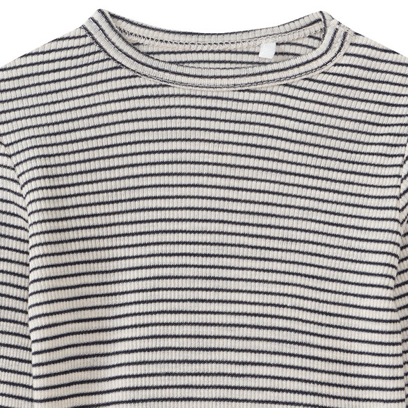 Topomini Pure Collection Baby Wolle-Seide-Shirt mit Ripp-Struktur