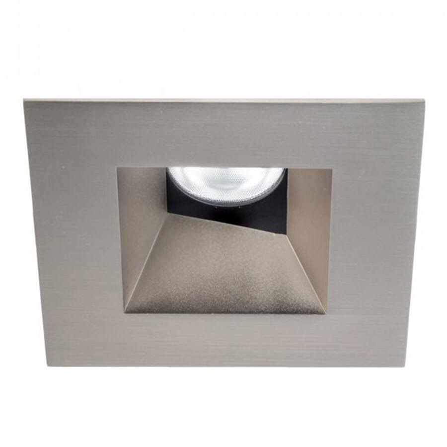 WAC Lighting HR3LEDT518P Tesla Pro 3.5-in Square 0-30 Adjustable LED Recessed Trim - Brushed Nickel HR3LEDT518PN835BN