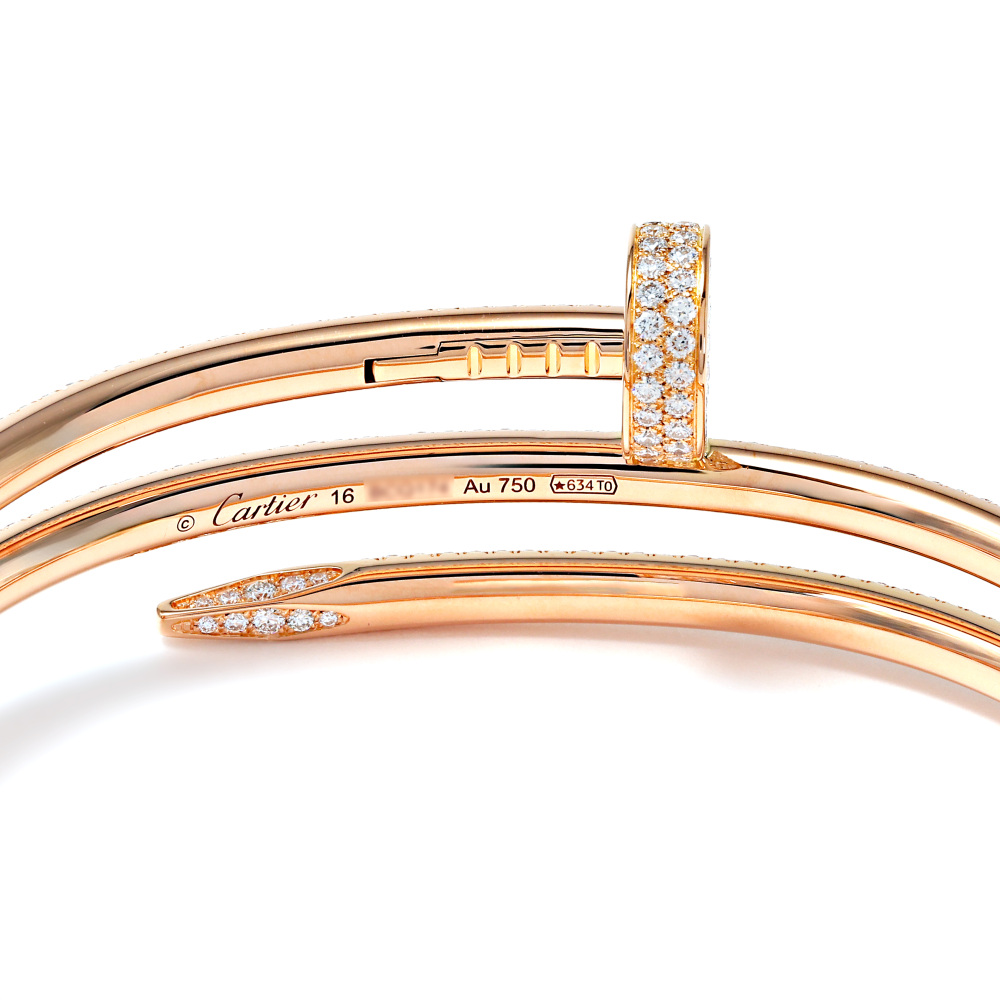 Cartier Juste un Clou Bracelet 18K Rose Gold Diamond N6708600