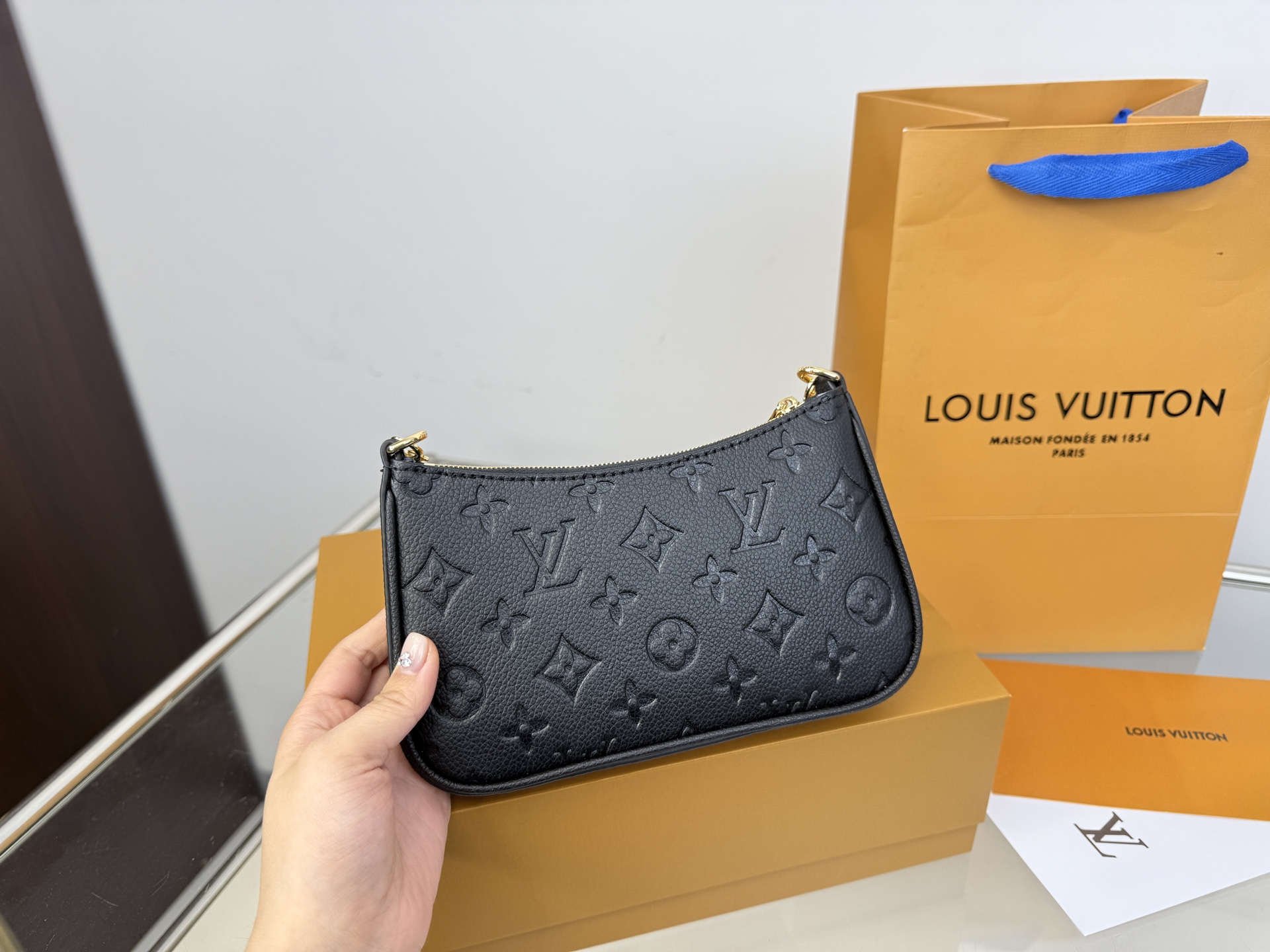 LV Easy Pouch Embossed Shoulder Bag - cnluxepick