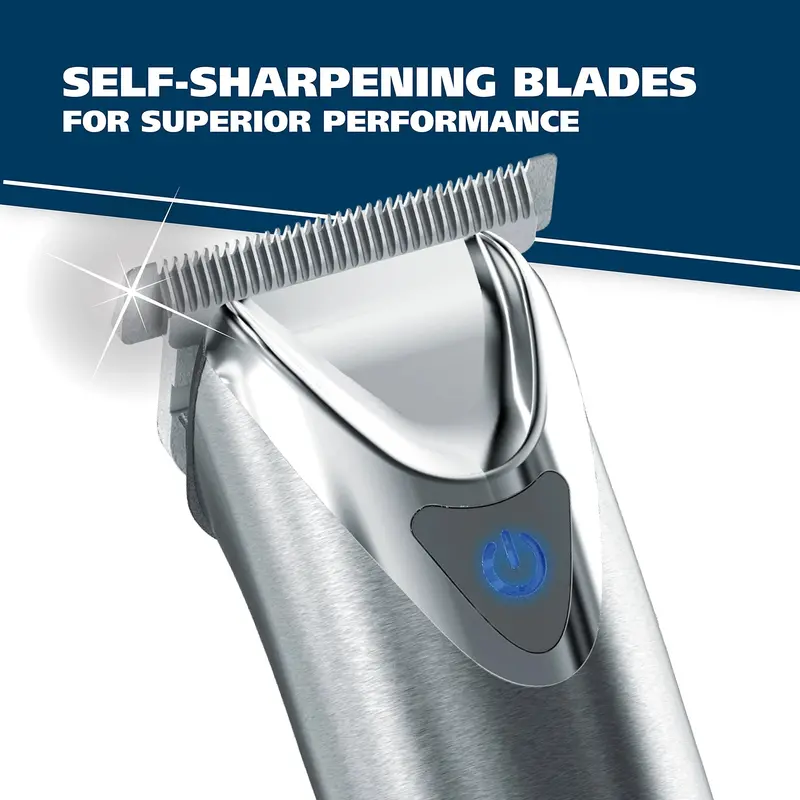 Wahl Lithium-Ion Beard Trimmer 2.0+ – Stainless Steel Precision Grooming Tool