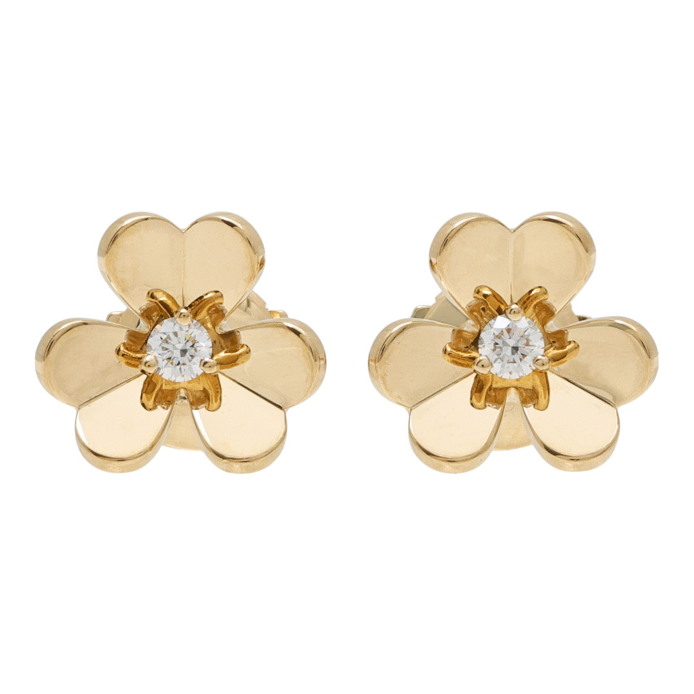 Van Cleef & Arpels Frivole Earrings 18K Yellow Gold VCARP0J300