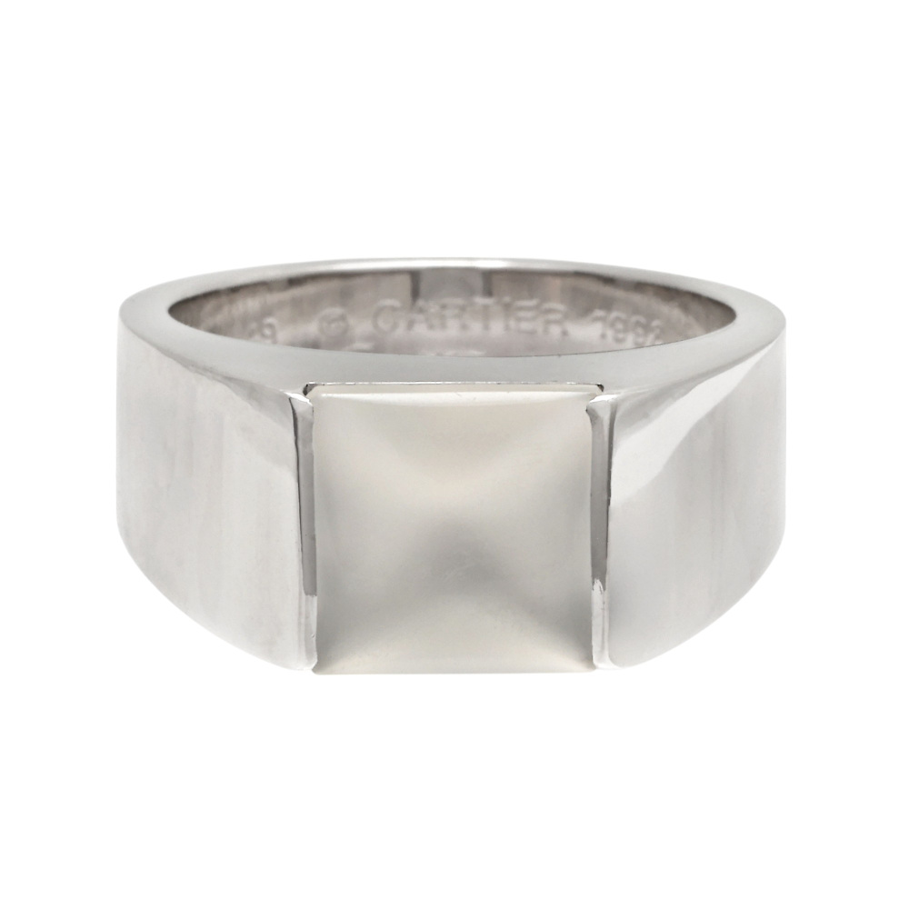 Cartier Tank Moonstone Ring 18K White Gold B4032100