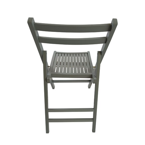 Furniture Slatted Wood Folding Special Event Chair ,Set of 4