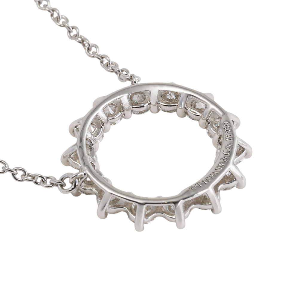 Tiffany & Co. Open Circle Necklace Platinum Diamond 60007189