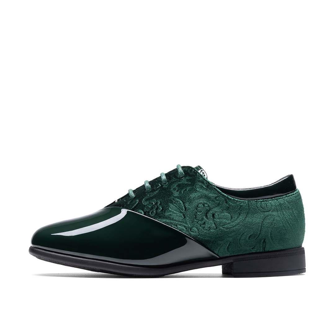 Boys Dress Shoes Formal Patent Velvet Tuxedo Oxford Shoes