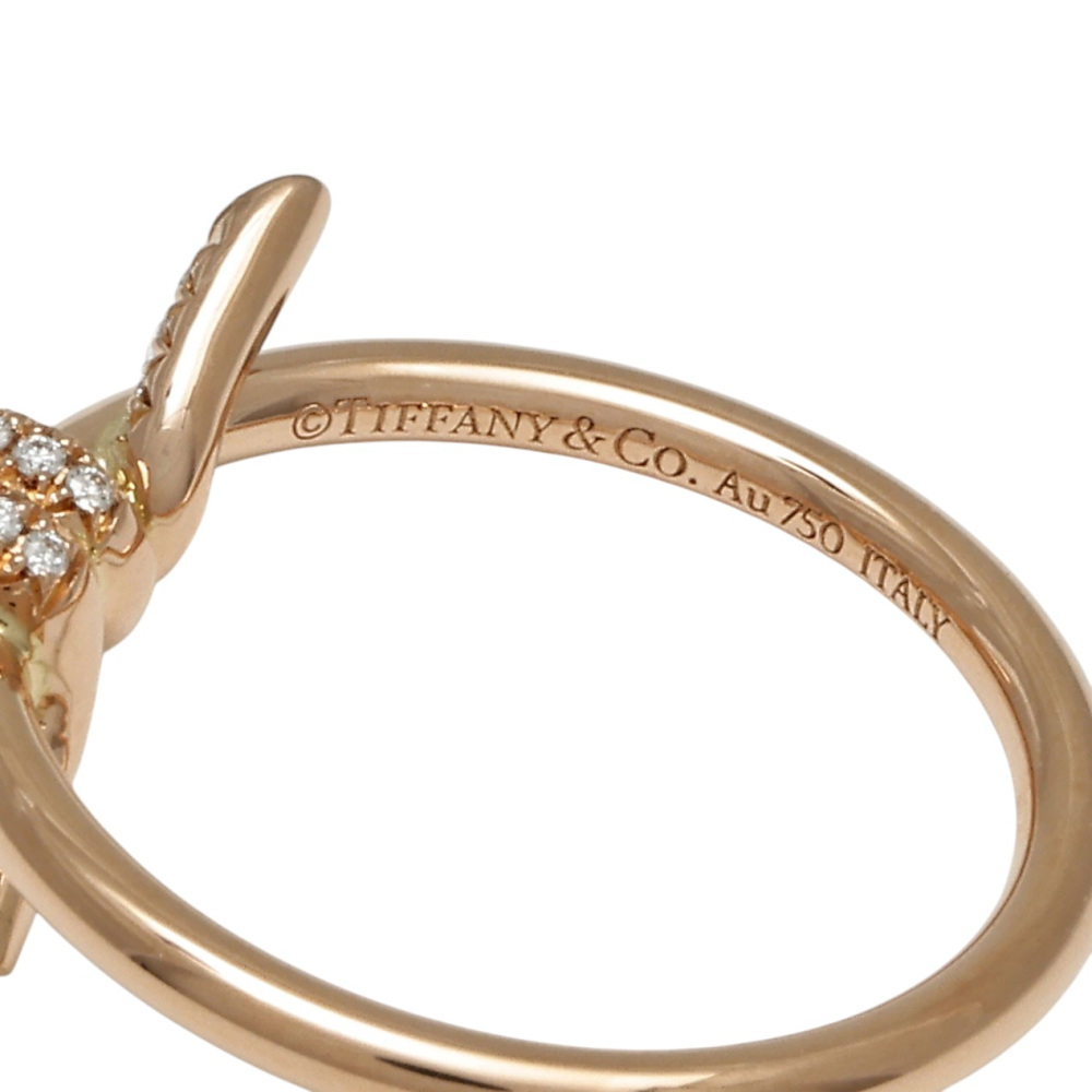 Tiffany & Co. Knot Ring 18K Rose Gold Diamond 69526462