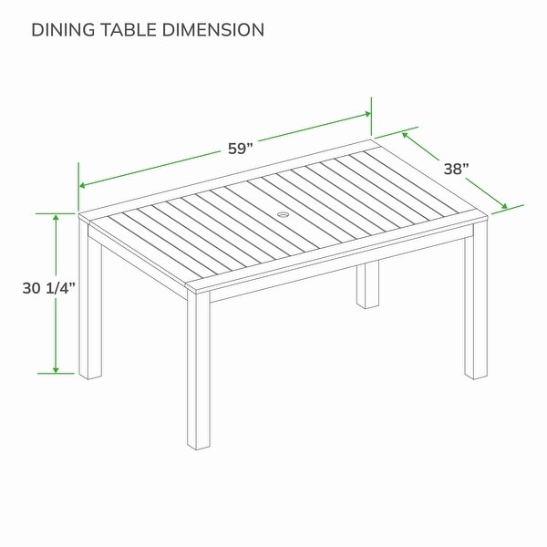 Cambridge Casual Paxton 3piece Teak Patio Dining Set