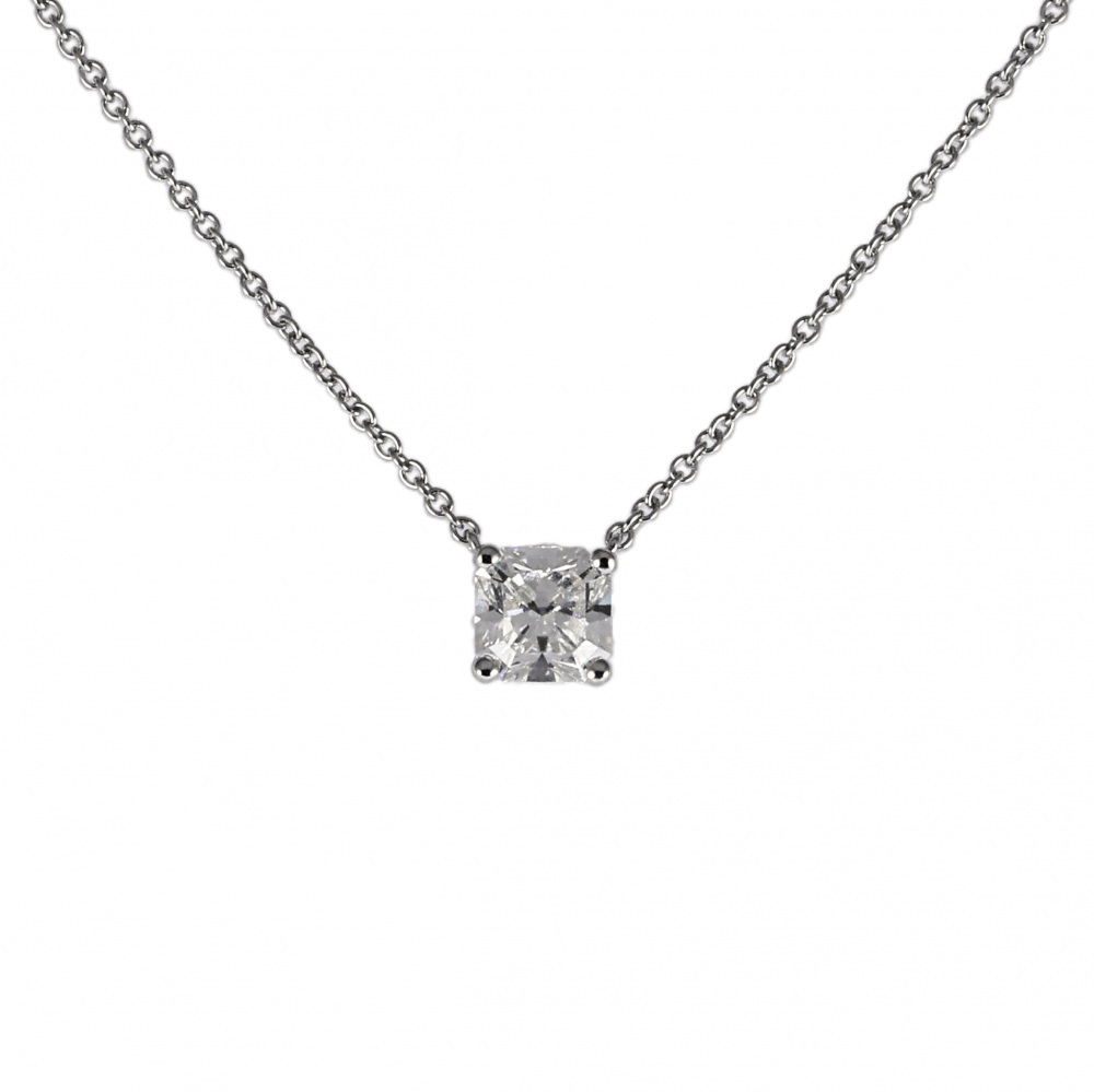 Tiffany & Co. Tiffany Lucida Diamond PT950 Necklace Platinum