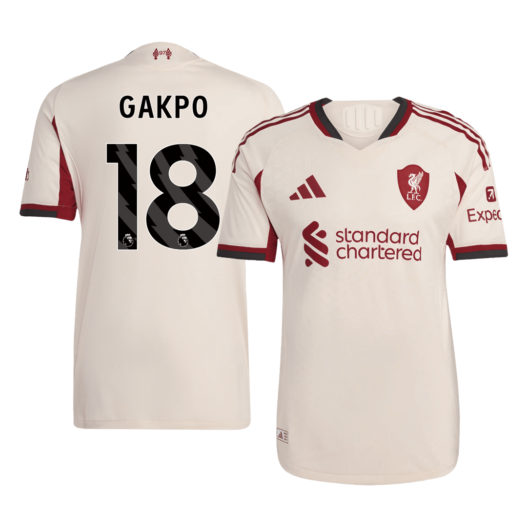 GAKPO #18 Liverpool Away Player Version Jersey 2025/26