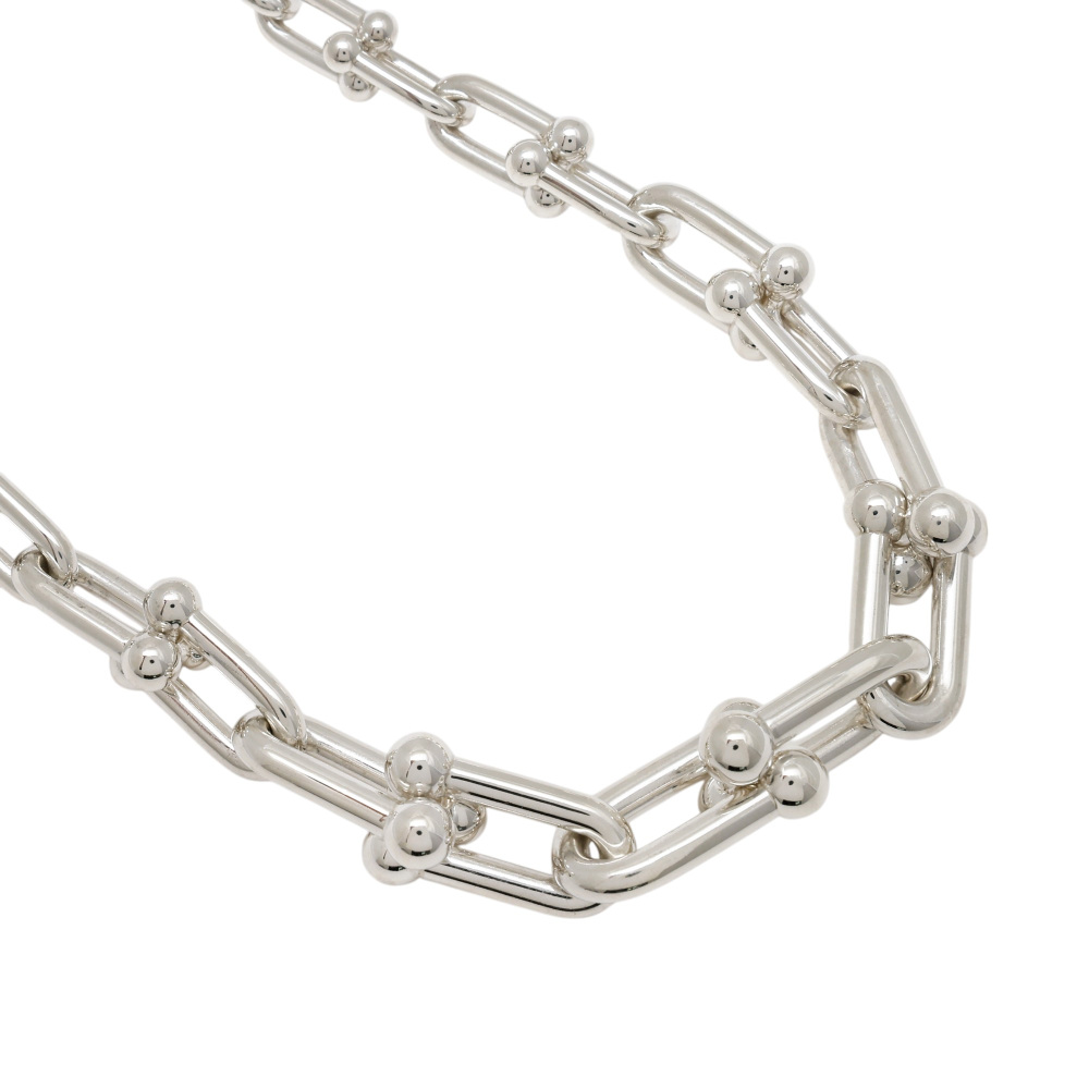 Tiffany & Co. Hardware Graduated Link Sterling Silver Necklace 60153092