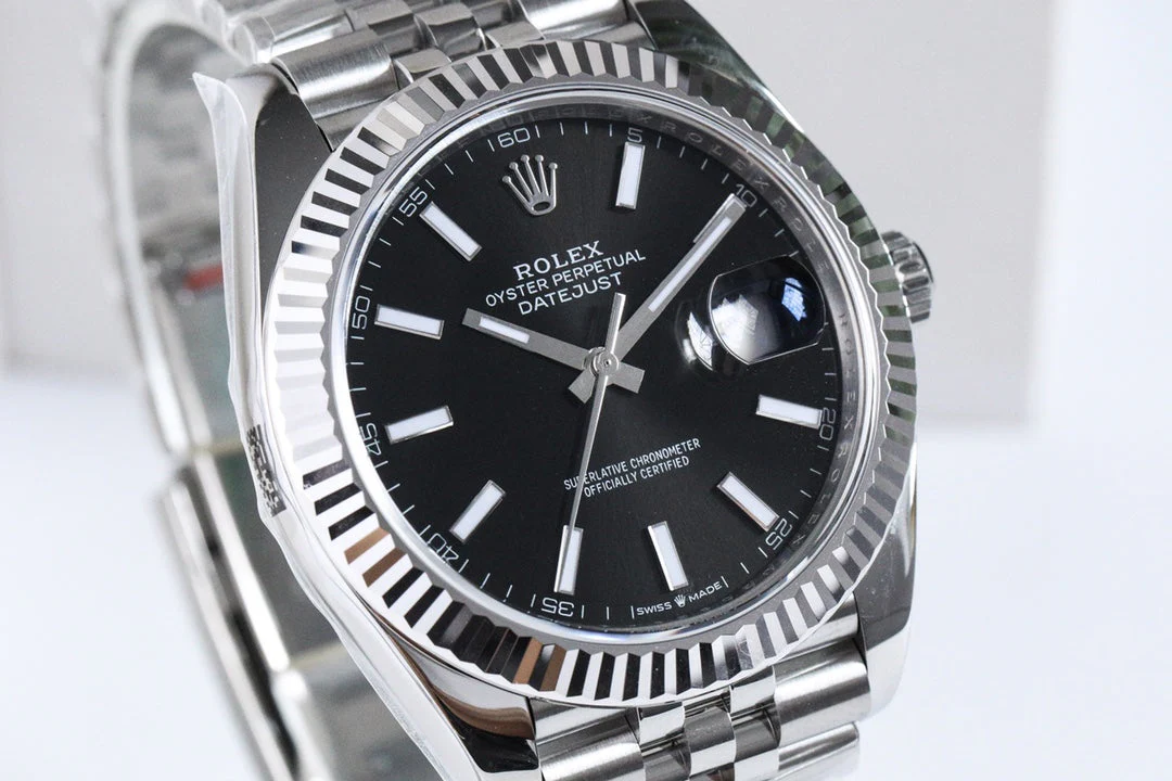 DATEJUST 41MM SILVER BLACK DIAL