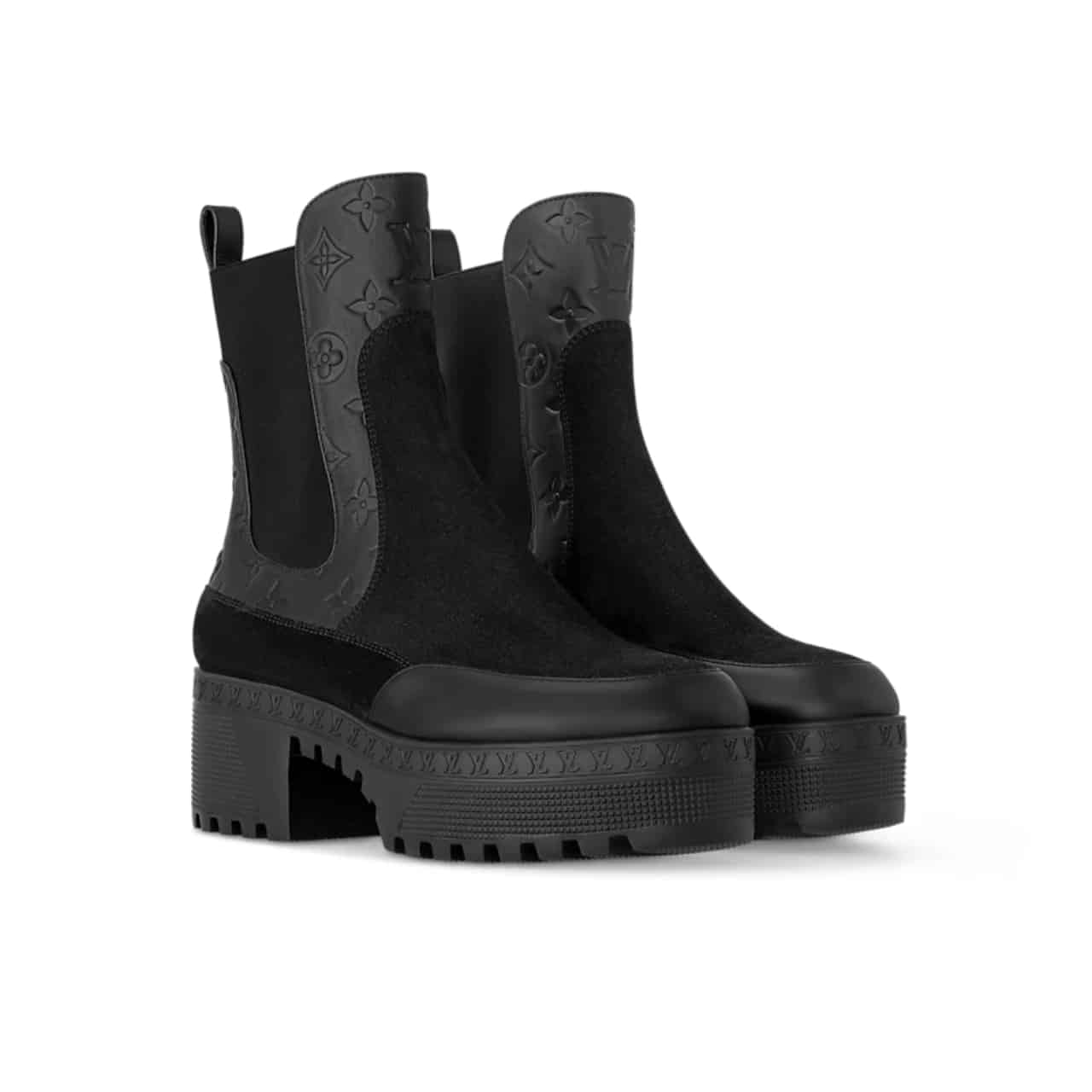 Louis Vuitton Laureate Platform Chelsea Boot Black 1Ac7W6