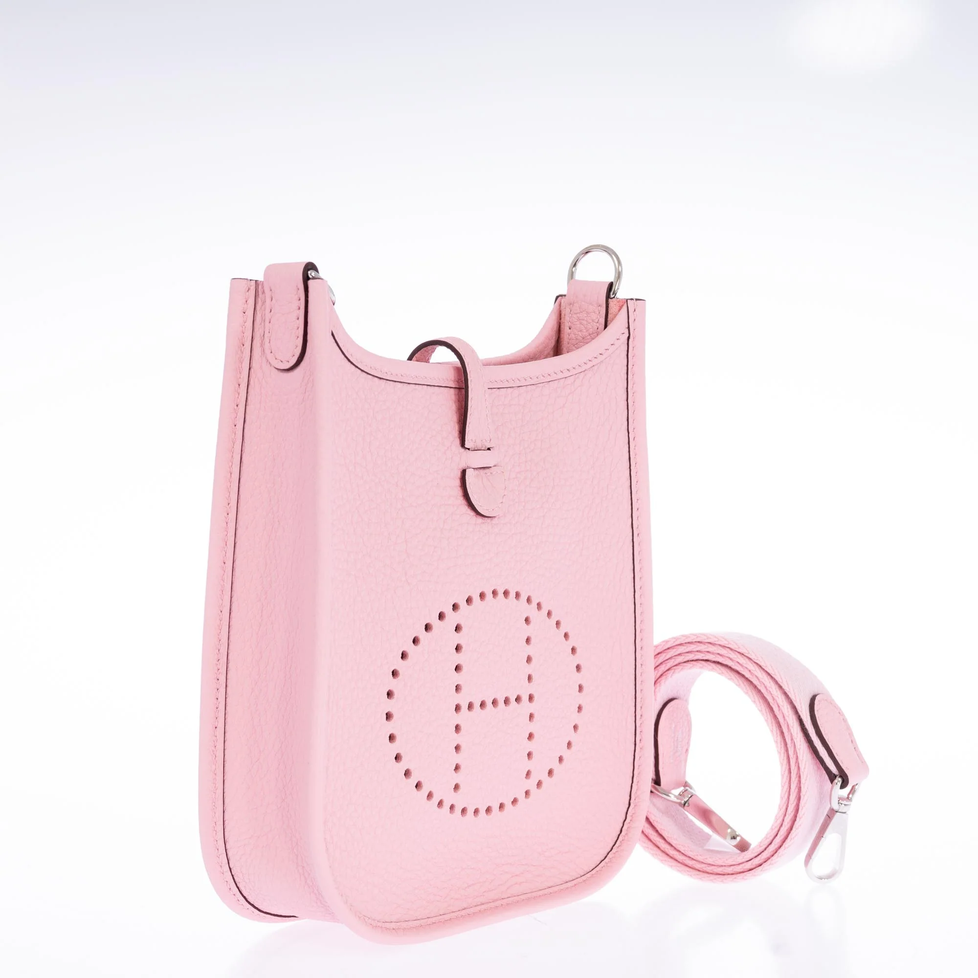 Hermès Evelyne 16 TPM Rose Sakura Clemence Palladium Hardware