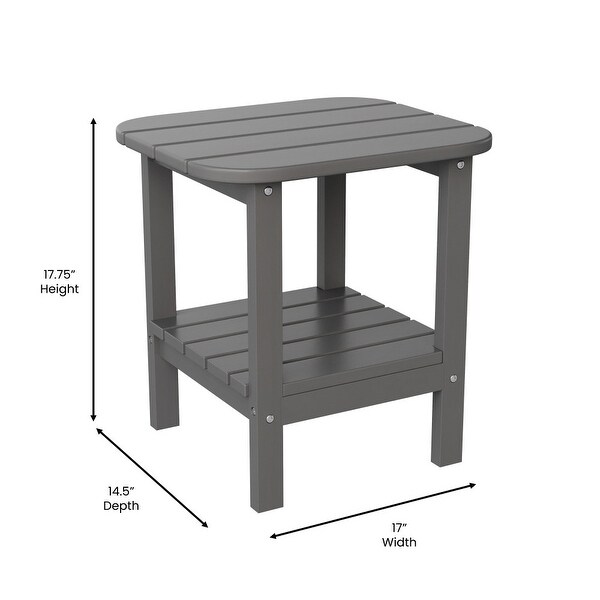 AllWeather Adirondack Style Patio Side Table