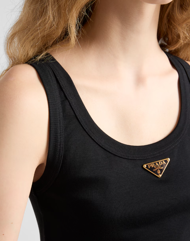 PRADA Jersey cropped top