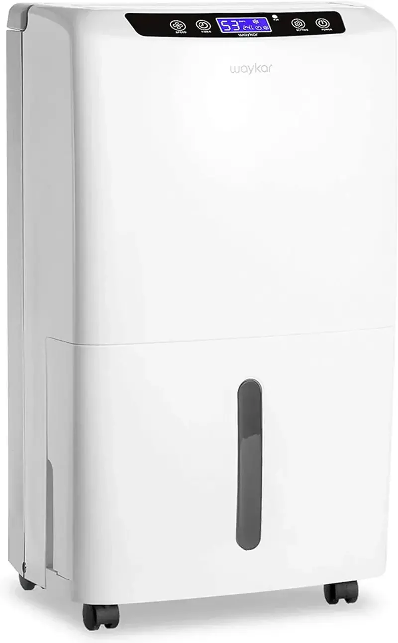Waykar 2000 Sq Ft Dehumidifier – Auto/Manual Drain for Basements & Living Spaces