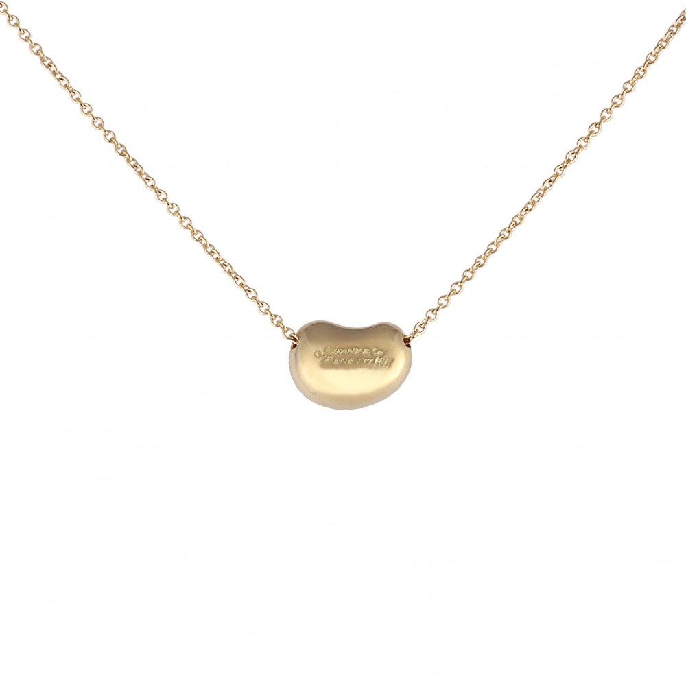 Tiffany & Co. Elsa Peretti Beans Meredia Necklace 18K Yellow Gold Diamond
