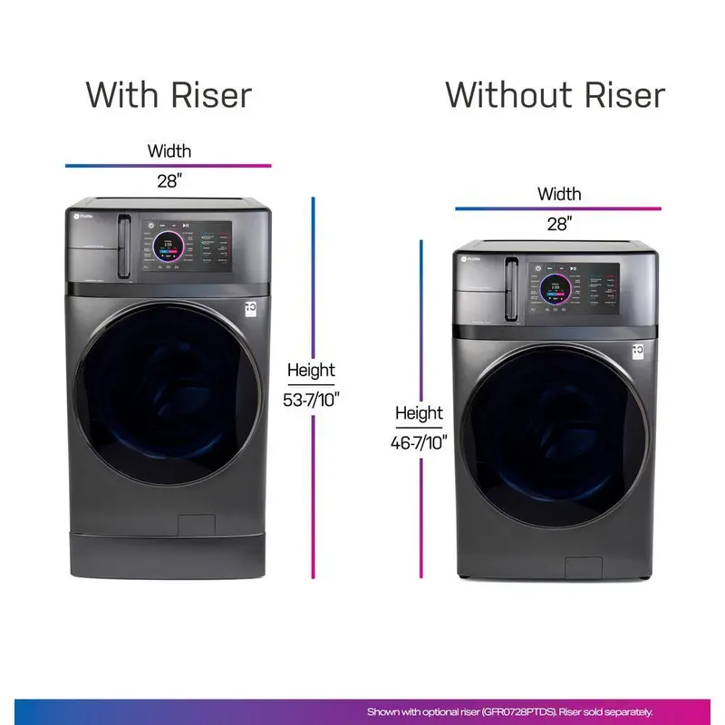 Profile UltraFast Ventless Heat Pump Combo Washer Dryer – 4.8 Cu. Ft., Carbon Graphite Finish